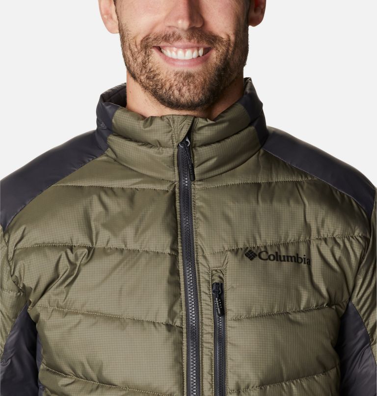 Men's Labyrinth Loop Omni-Heat Infinity Insulated Jacket, Color: Stone Green, Shark, image 4