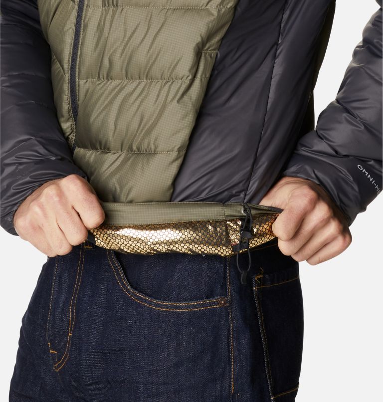 Men's Labyrinth Loop Insulated Jacket, Color: Stone Green, Shark, image 7