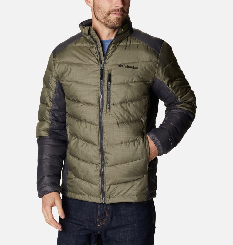 Men's Labyrinth Loop Omni-Heat Infinity Insulated Jacket, Color: Stone Green, Shark, image 1