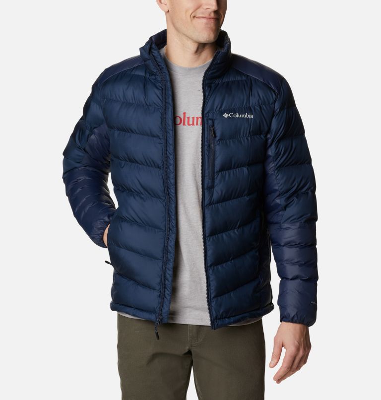Men's Reflective Hooded Synthetic Down Jacket
