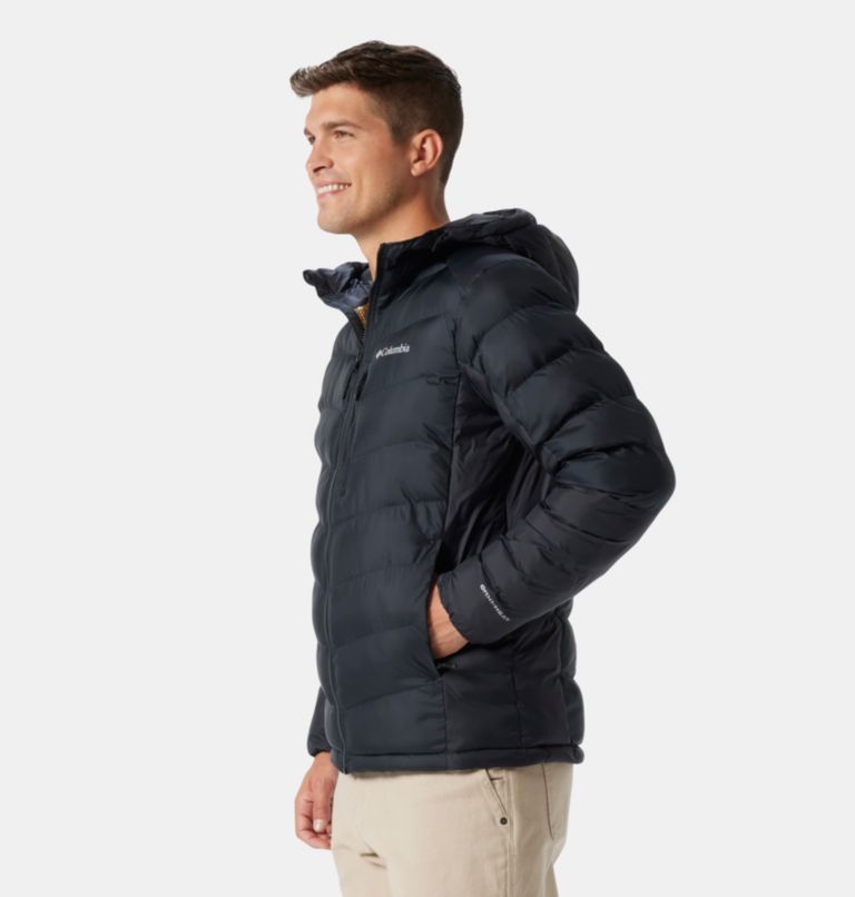 Thumbnail: Men's Labyrinth Loop Insulated Hooded Jacket - Tall, Color: Black, image 3