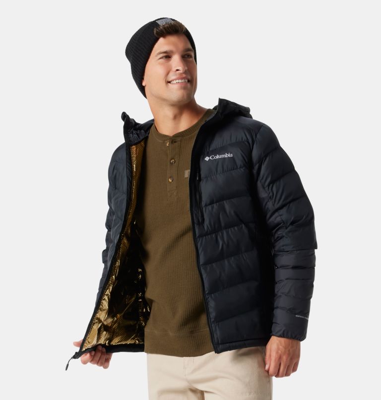 Thumbnail: Men's Labyrinth Loop Insulated Hooded Jacket - Tall, Color: Black, image 5