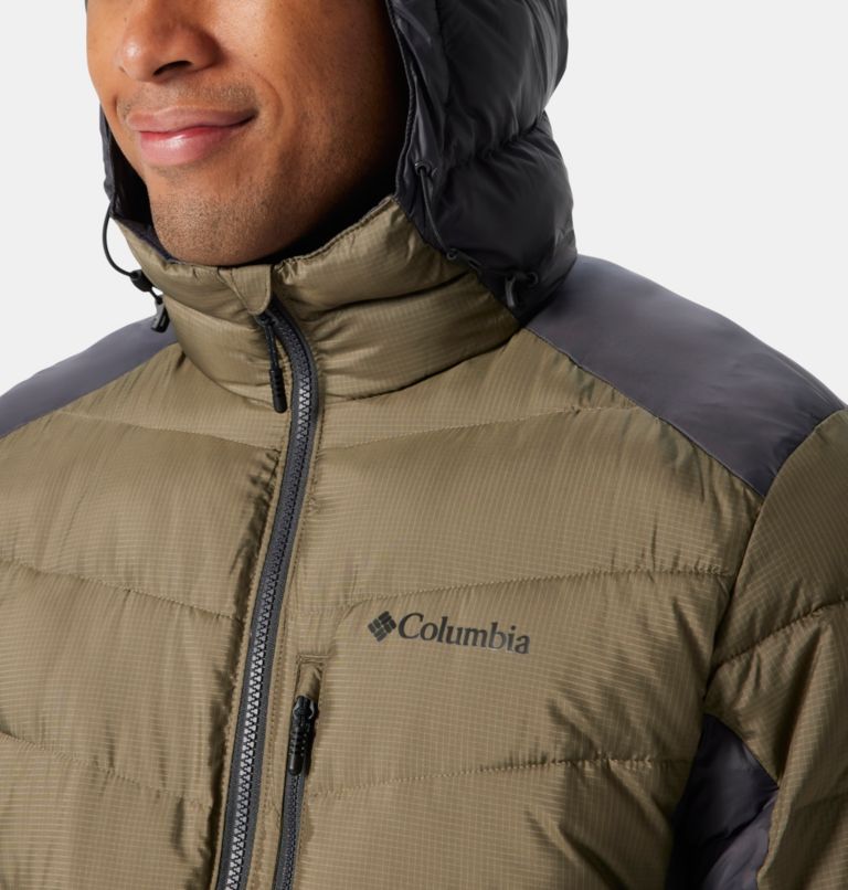 Thumbnail: Men's Labyrinth Loop Omni-Heat Infinity Insulated Hooded Jacket - Tall, Color: Stone Green, Shark, image 4