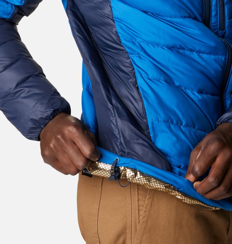 Labyrinth Loop Hooded Jacket | 432 | XL, Color: Bright Indigo, Collegiate Navy, image 7