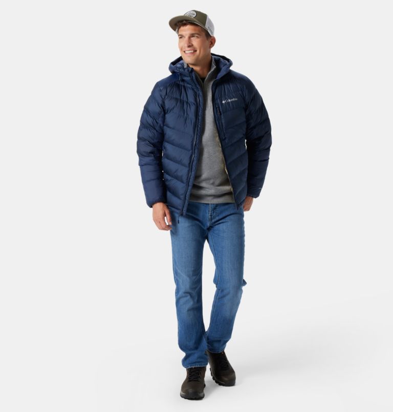 Men's Labyrinth Loop Omni-Heat Infinity Insulated Hooded Jacket, Color: Collegiate Navy, image 8