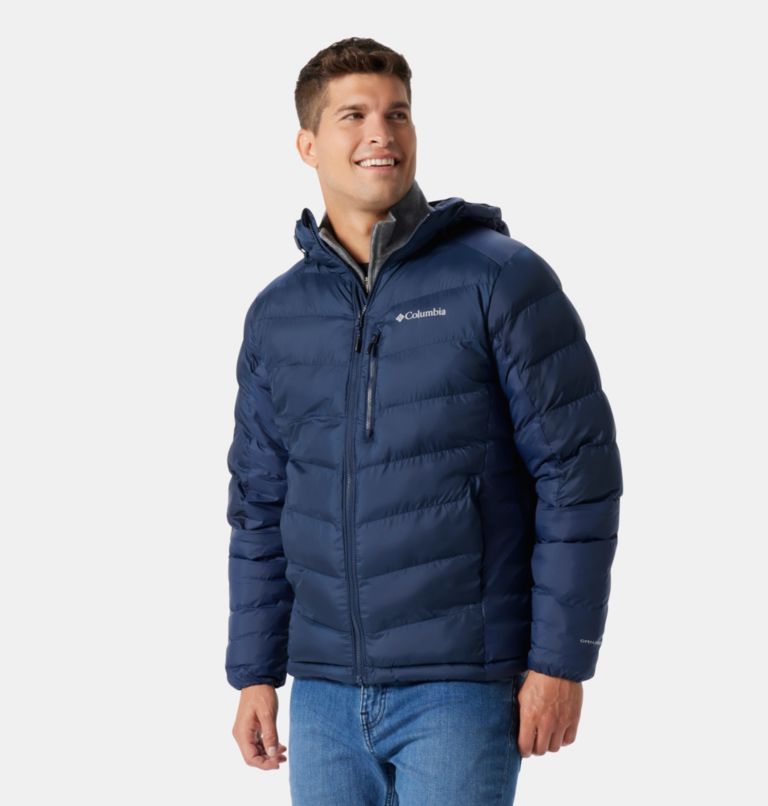 Men's Labyrinth Loop Omni-Heat Infinity Insulated Hooded Jacket, Color: Collegiate Navy