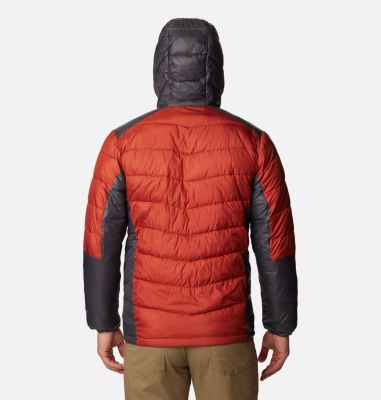 Men's Labyrinth Loop Insulated Hooded Jacket, Color: Warp Red, Shark