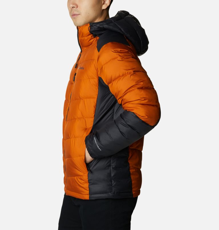 Thumbnail: Men's Labyrinth Loop Omni-Heat Infinity Insulated Hooded Jacket - Tall, Color: Warm Copper, Black, image 3