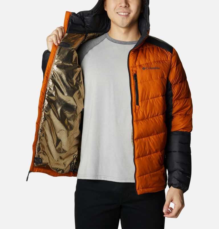 Thumbnail: Men's Labyrinth Loop Omni-Heat Infinity Insulated Hooded Jacket - Tall, Color: Warm Copper, Black, image 5