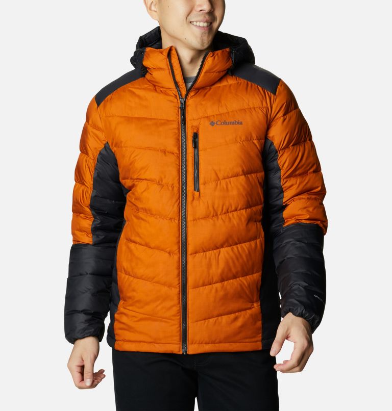 Thumbnail: Men's Labyrinth Loop Omni-Heat Infinity Insulated Hooded Jacket, Color: Warm Copper, Black, image 1