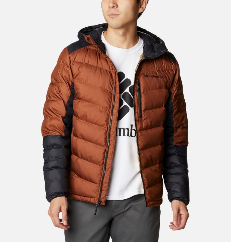 Labyrinth Loop Hooded Jacket | 242 | S, Color: Dark Amber, Black, image 1