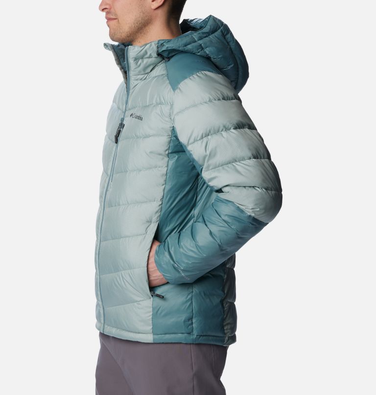 Men's Labyrinth Loop Insulated Hooded Jacket, Color: Niagara, Metal, image 3