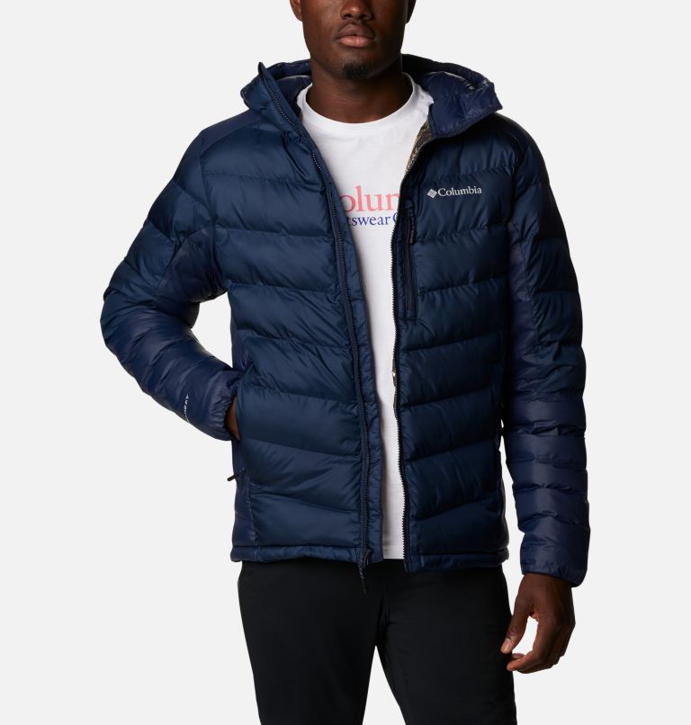 Men's Labyrinth Loop Insulated Hooded Jacket, Color: Collegiate Navy, image 1