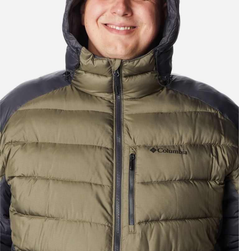Thumbnail: Men's Labyrinth Loop Omni-Heat Infinity Insulated Hooded Jacket - Big, Color: Stone Green, Shark, image 4