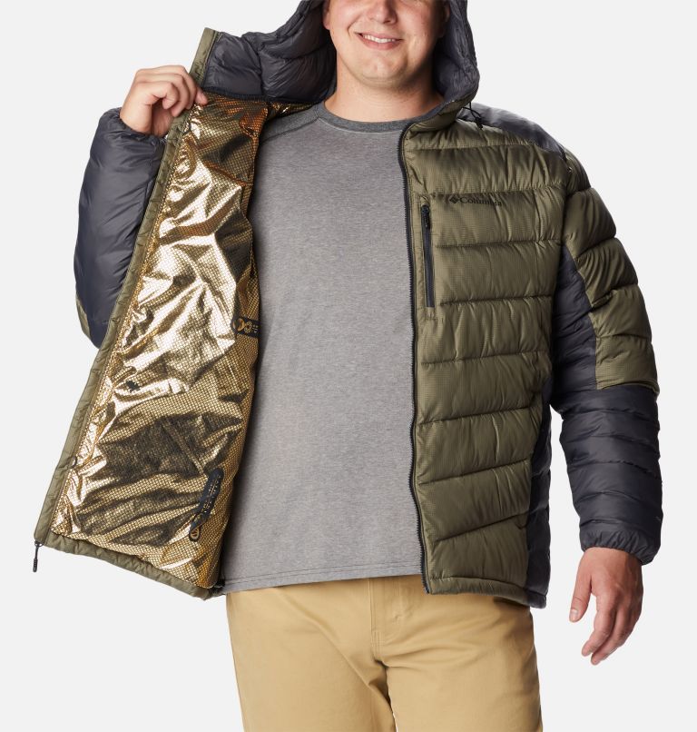 Thumbnail: Men's Labyrinth Loop Omni-Heat Infinity Insulated Hooded Jacket - Big, Color: Stone Green, Shark, image 5
