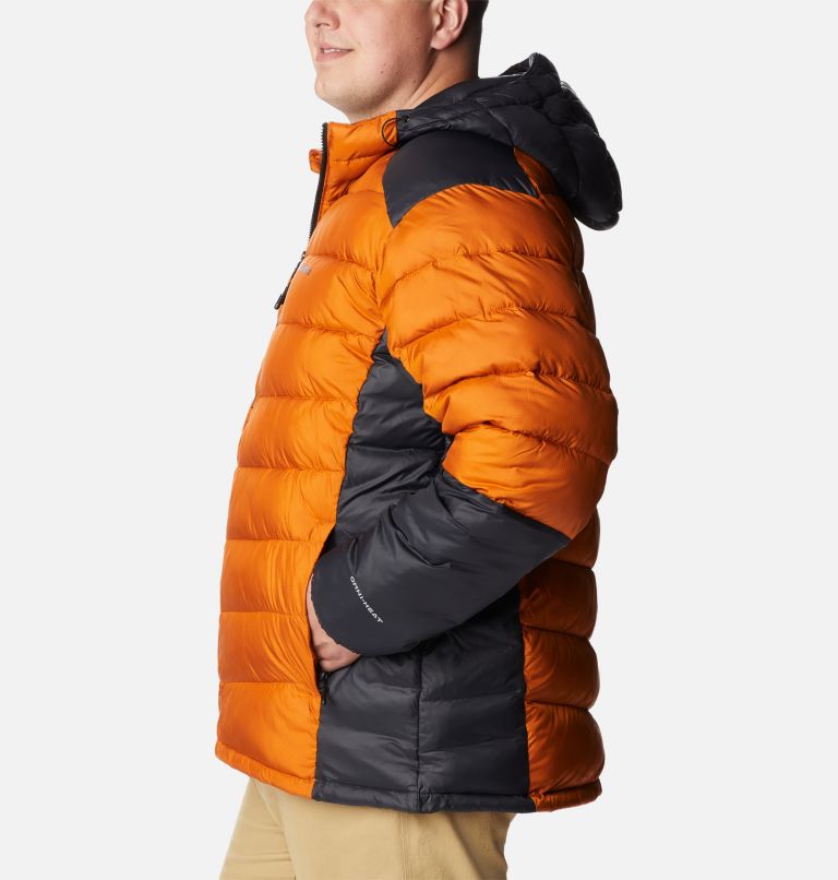 Manteau isolé à capuchon Labyrinth Loop pour homme - Tailles fortes, Color: Warm Copper, Black, image 3