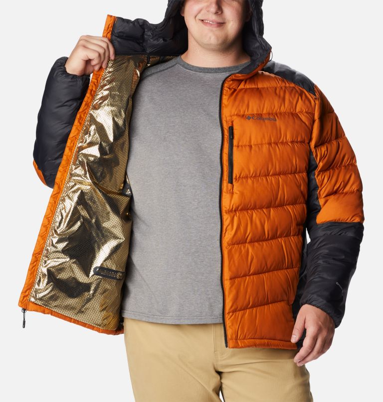 Thumbnail: Men's Labyrinth Loop Omni-Heat Infinity Insulated Hooded Jacket - Big, Color: Warm Copper, Black, image 5