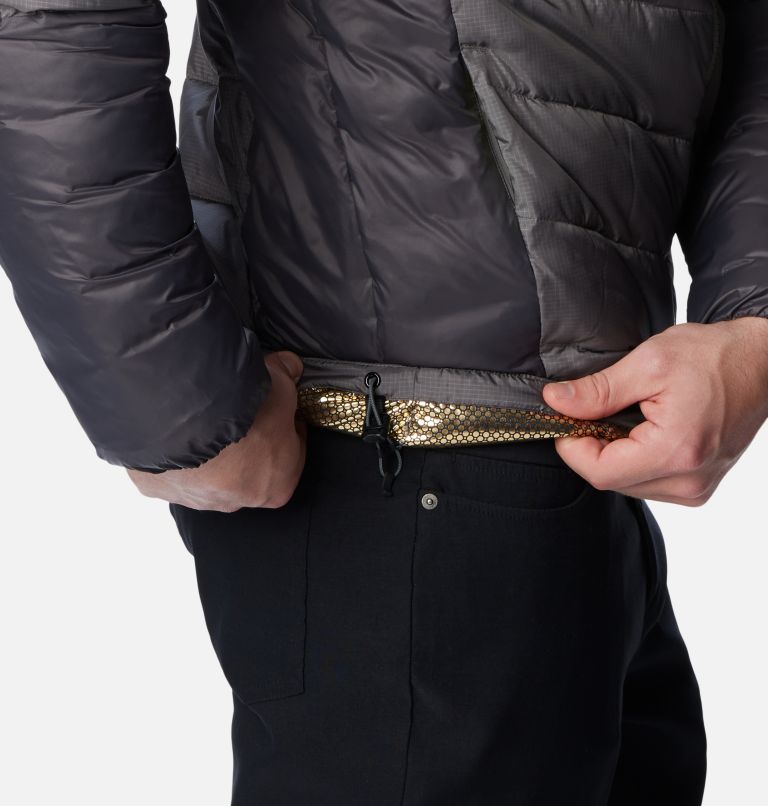Thumbnail: Men's Labyrinth Loop Insulated Hooded Jacket - Tall, Color: City Grey, Shark, image 7