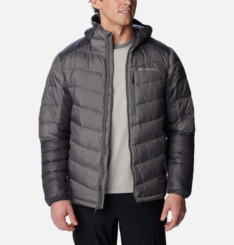 Men's Labyrinth Loop Insulated Hooded Jacket - Tall, Color: City Grey, Shark, image 8