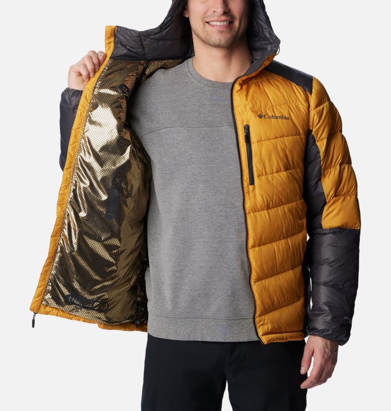 Men's Labyrinth Loop Insulated Hooded Jacket - Tall, Color: Raw Honey, Shark, image 5