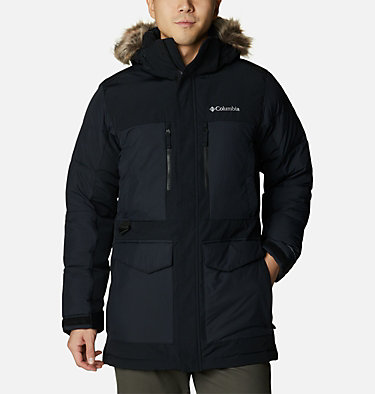Columbia Insulated Winter Jacket Large Black Men's L  winter snow rain jacket 