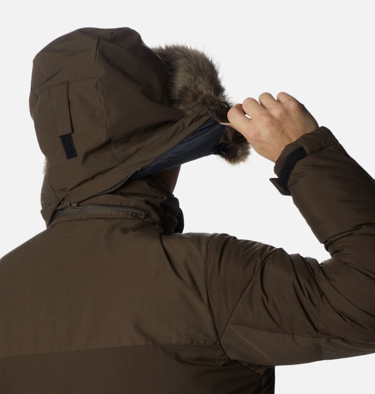 Men's Marquam Peak Fusion Insulated Parka, Color: Cordovan, image 8