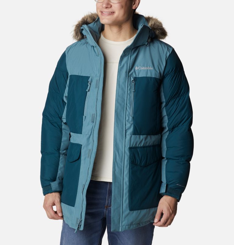 Men's Marquam Peak Fusion Insulated Parka, Color: Metal, Night Wave, image 12