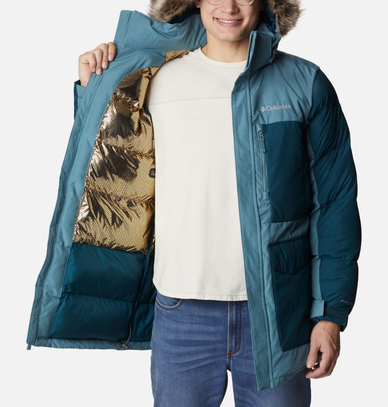 Men's Marquam Peak Fusion Insulated Parka, Color: Metal, Night Wave, image 5