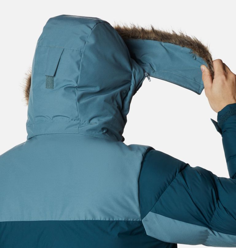 Men's Marquam Peak Fusion Insulated Parka, Color: Metal, Night Wave, image 7