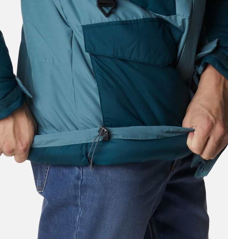 Men's Marquam Peak Fusion Insulated Parka, Color: Metal, Night Wave, image 11