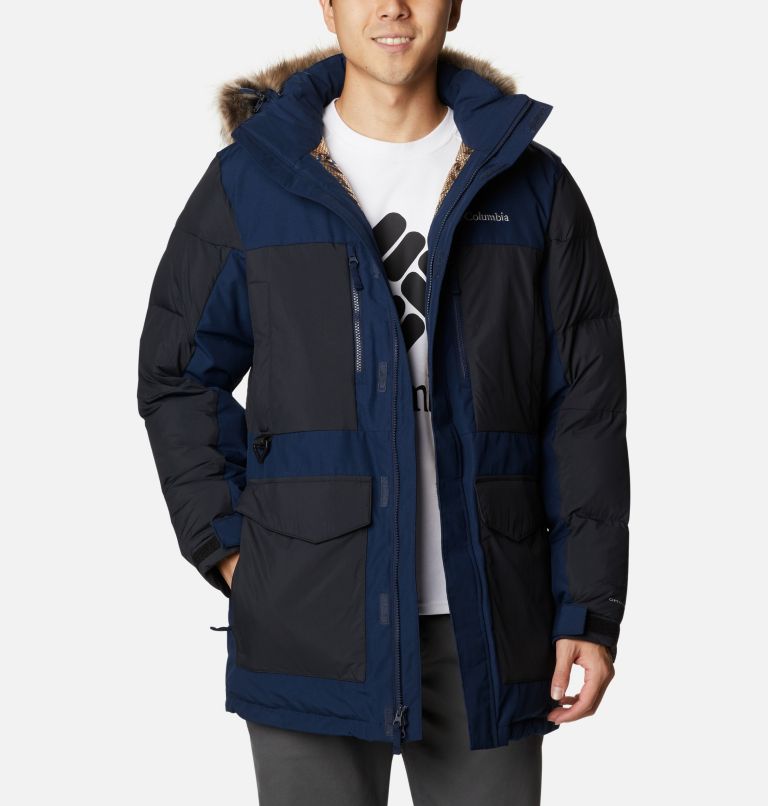 Marquam Peak Fusion Parka, Color: Collegiate Navy, Black, image 1
