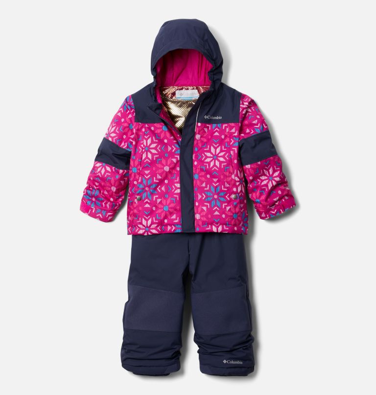 Thumbnail: Toddler Mighty Mogul Omni-Heat Infinity Insulated Set, Color: Wild Fuchsia Paperflakes, Nocturnal, image 1