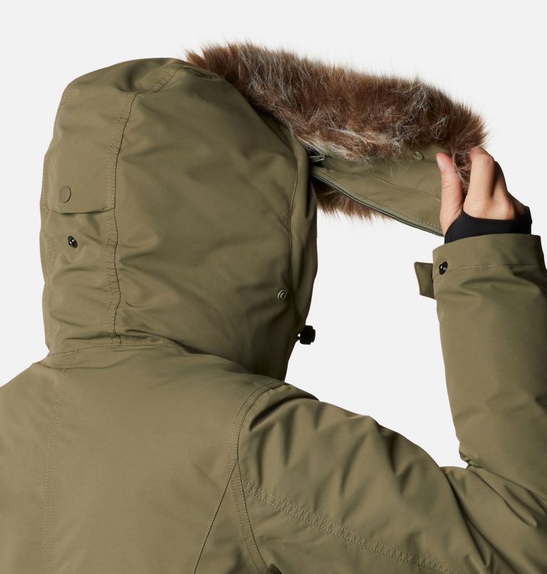 Thumbnail: Women's Little Si Insulated Parka, Color: Stone Green, image 6