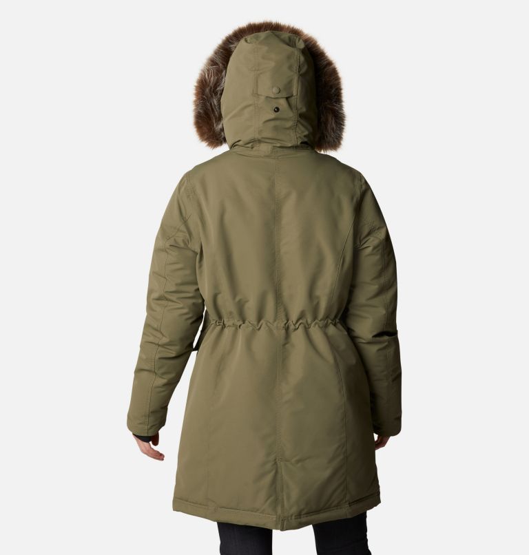 Women's Little Si Insulated Parka, Color: Stone Green, image 2
