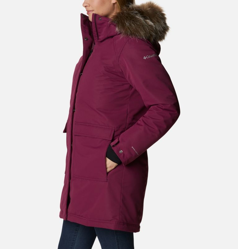Women's Little Si Omni-Heat Infinity Insulated Parka, Color: Marionberry, image 3