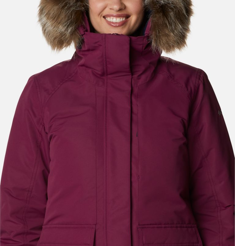 Women's Little Si Omni-Heat Infinity Insulated Parka, Color: Marionberry, image 4