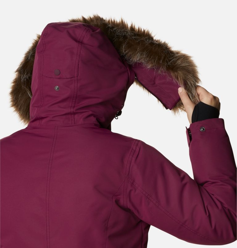 Women's Little Si Omni-Heat Infinity Insulated Parka, Color: Marionberry, image 7