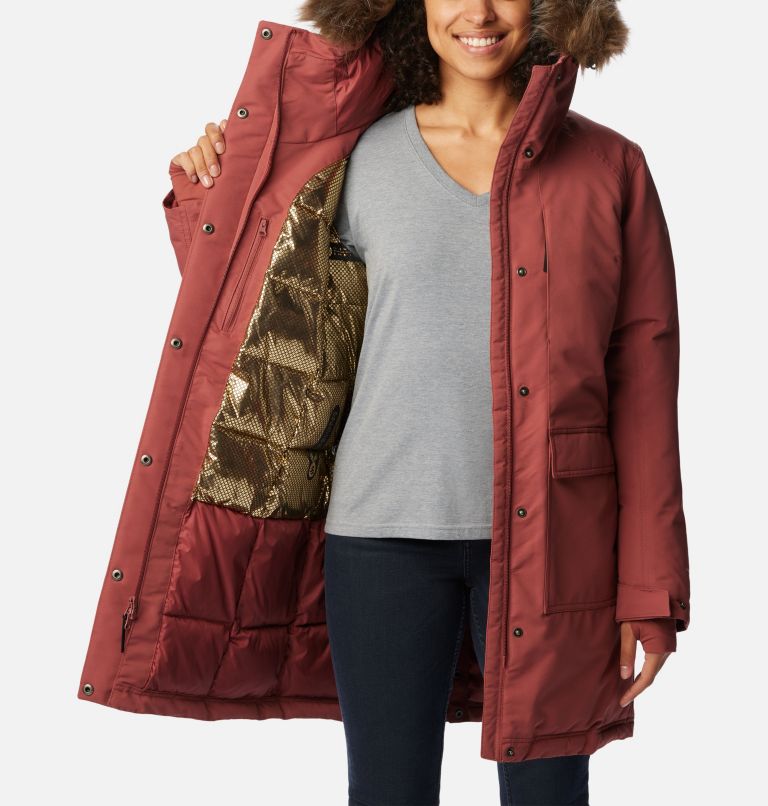 Columbia Little Si Parka Impermeable Mujer Verde