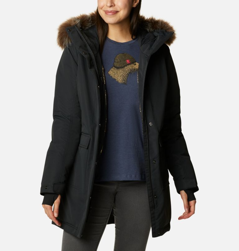 Hooded store parka womens