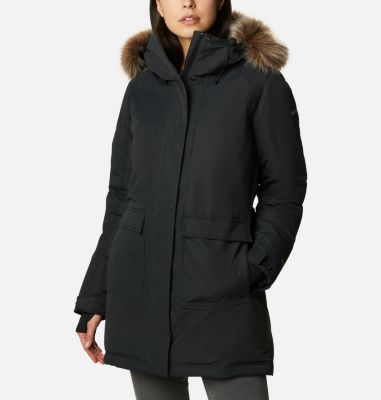 manteau columbia femme noir