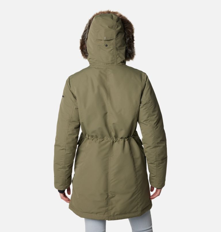 Thumbnail: Women's Little Si Waterproof Insulated Parka, Color: Stone Green, image 2