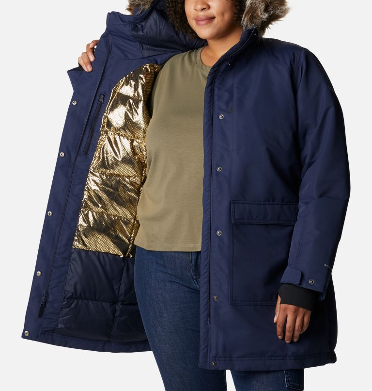 Thumbnail: Women's Little Si Omni-Heat Infinity Insulated Parka - Plus Size, Color: Nocturnal, image 5