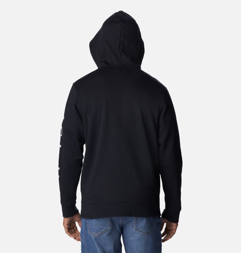 Men's Columbia Trek Full Zip Hoodie, Color: Black, CSC Sleeve Logo, image 2