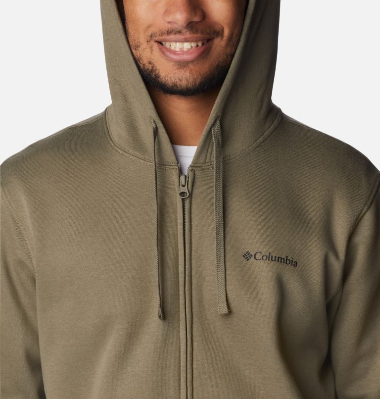 Columbia Trek Full Zip Hoodie | 399 | M, Color: Stone Green, CSC Sleeve Logo, image 4