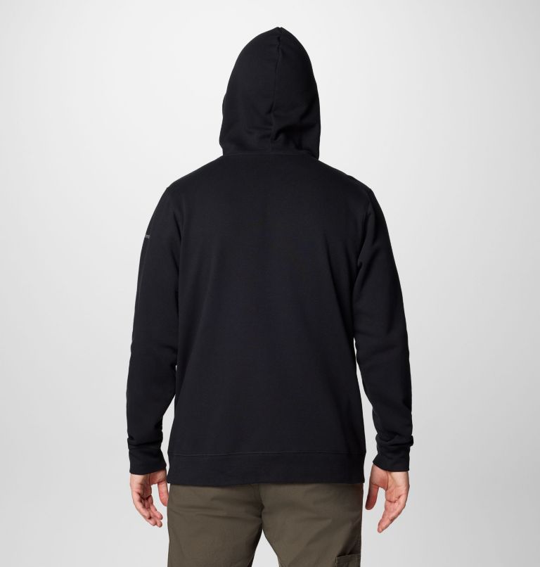 Men's Columbia Trek Hoodie, Color: Black, Puff Box Gem Logo, image 2