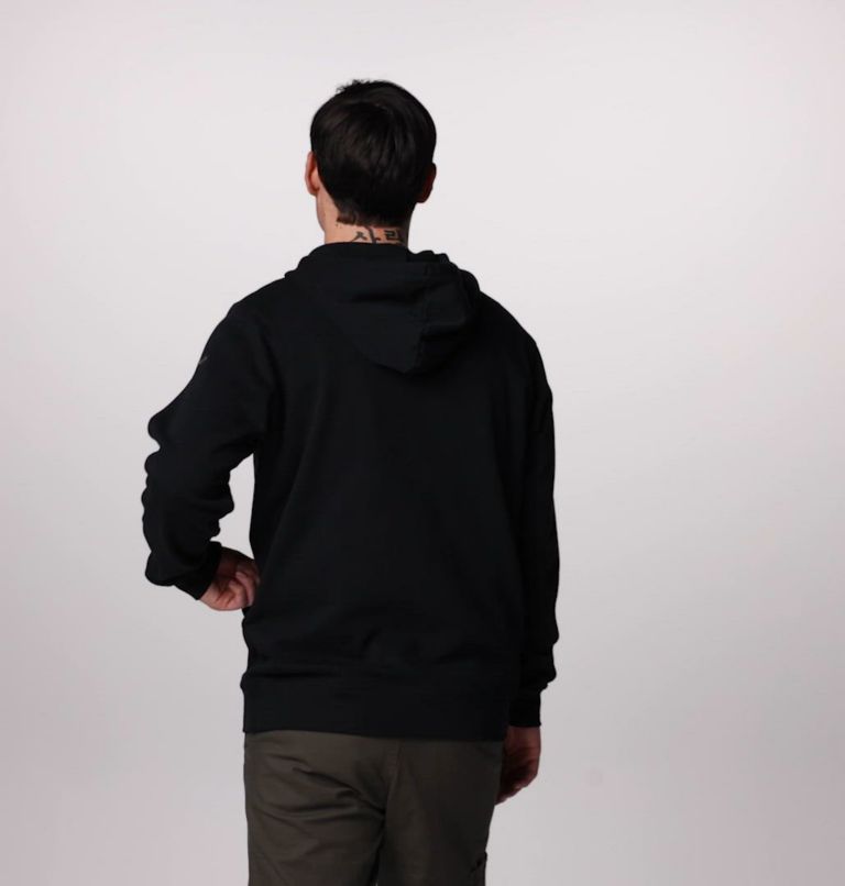 Men's Columbia Trek Hoodie, Color: Black, Puff Box Gem Logo