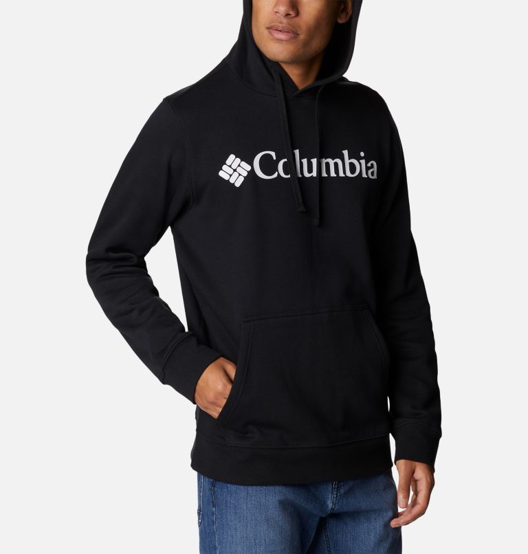 Thumbnail: Men's Columbia Trek Hoodie - Tall, Color: Black, CSC Branded Logo, image 5