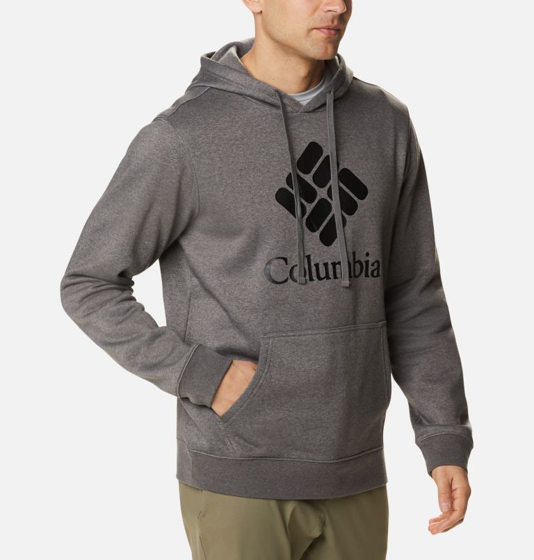 Men's Columbia Trek Hoodie - Tall, Color: Charcoal Heather, CSC Sleeve Logo, image 4