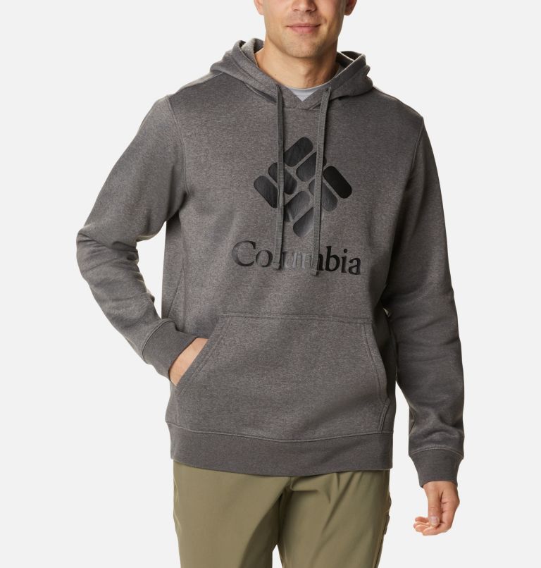 Men's Columbia Trek Hoodie - Tall, Color: Charcoal Heather, CSC Sleeve Logo, image 1