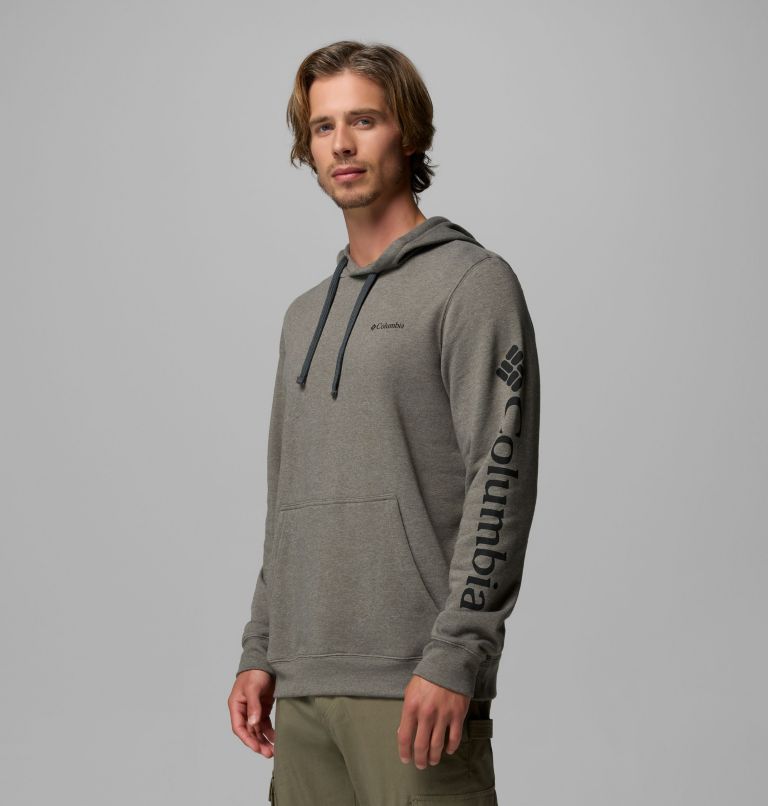 Men's Columbia Trek Hoodie, Color: Charcoal Heather, CSC Sleeve Logo, image 4